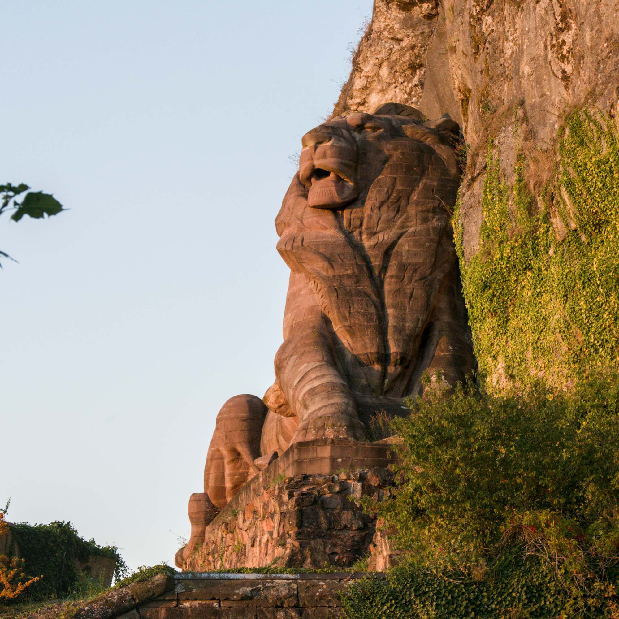 Le lion de Belfort au couchant