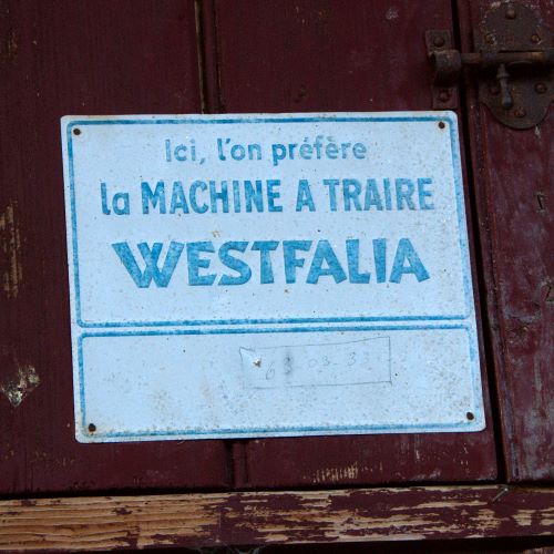 Machine à traire haute savoyarde