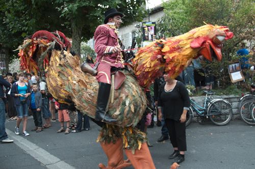 Poule aprivoisée du Cantal