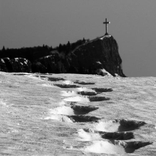 La croix du Nivolet vue du Sire