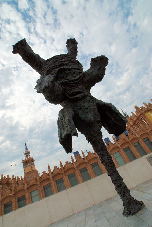 Plantage d'éléphant à Barcelone